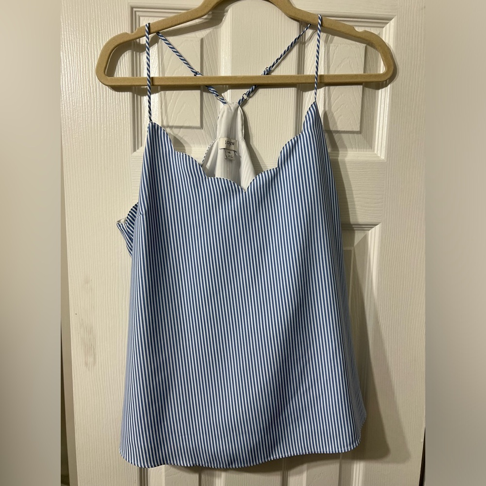 J Crew Scalloped Tank